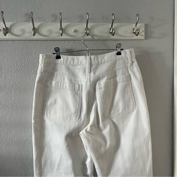 Madewell The Dadjean in Tile White: Patch Pocket Edition - Picture 6 of 9